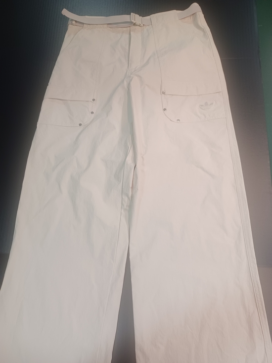adidas Pants - adidas Women's Cream Cargo Pants with Belted Waist Size 4